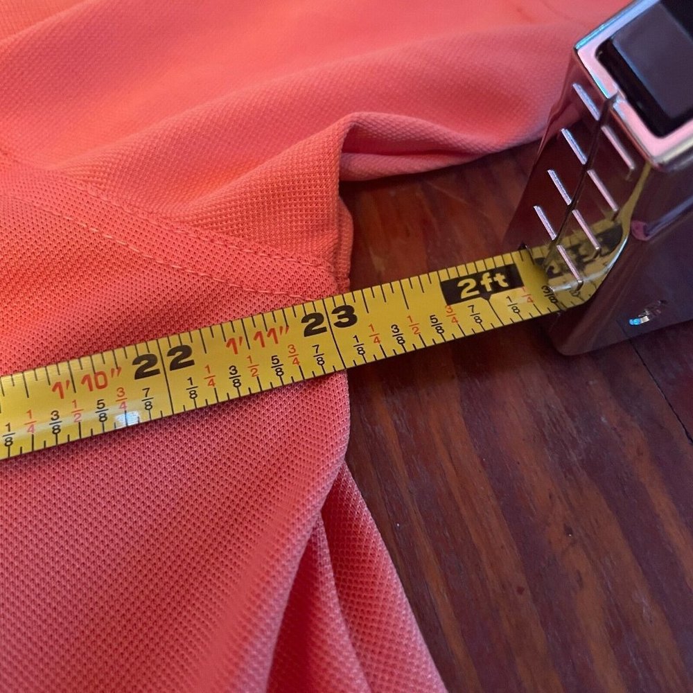 East Lake Golden Shamrock Collection Golf Stretch Polo Orange Mens M Shirt - Picture 7 of 8